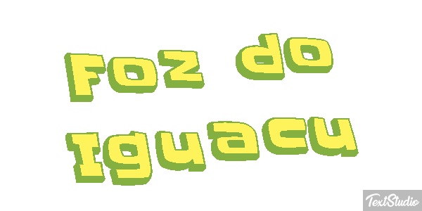 Foz do Iguaçu Efecto de texto