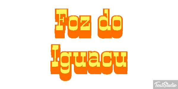 Foz do Iguaçu Efecto de texto