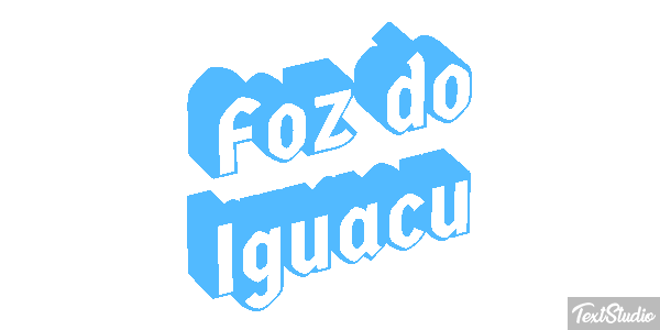 Foz do Iguaçu Efecto de texto