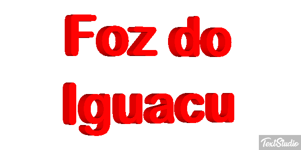 Foz do Iguaçu Efecto de texto
