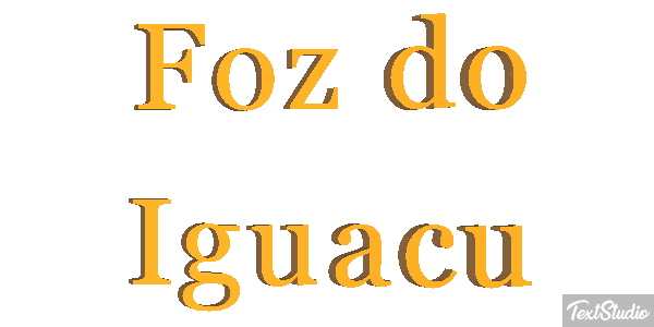 Foz do Iguaçu Efecto de texto