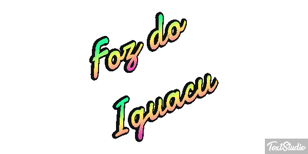 Foz do Iguaçu Efecto de texto
