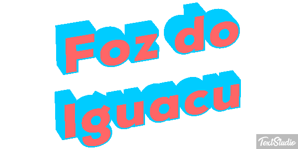 Foz do Iguaçu Efecto de texto