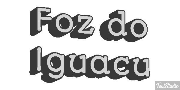 Foz do Iguaçu Efecto de texto