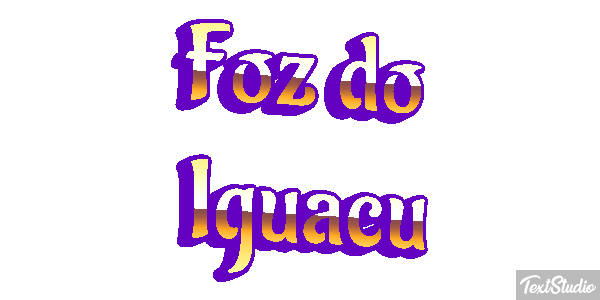 Foz do Iguaçu Efecto de texto