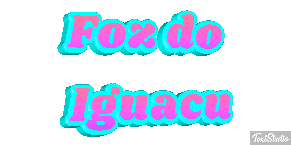 Foz do Iguaçu Efecto de texto