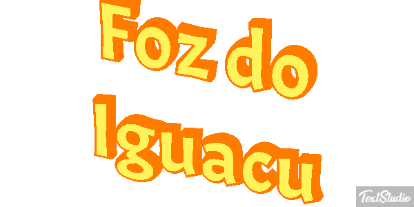 Foz do Iguaçu Efecto de texto