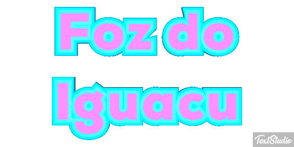 Foz do Iguaçu Efecto de texto