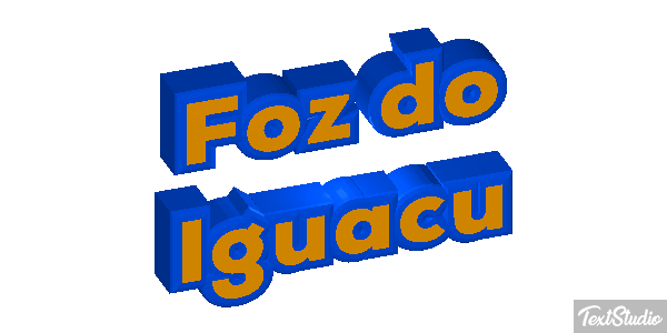 Foz do Iguaçu Efecto de texto