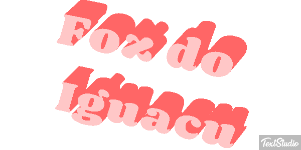 Foz do Iguaçu Efecto de texto