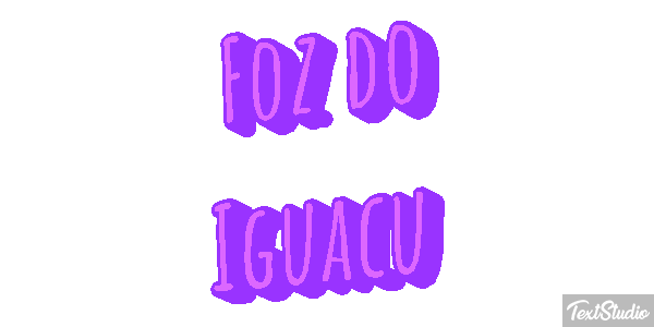 Foz do Iguaçu Efecto de texto