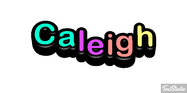 Caleigh テキスト効果