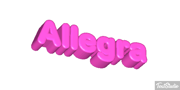 Allegra Effetto testo