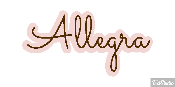 Allegra Effetto testo