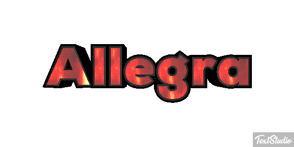 Allegra Effetto testo