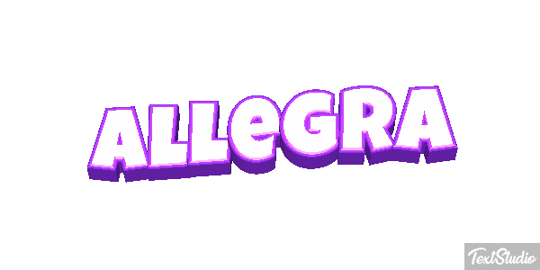 Allegra Effetto testo