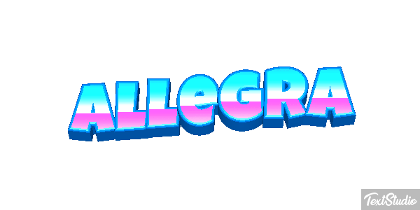 Allegra Effetto testo