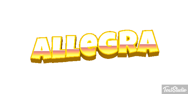 Allegra Effetto testo