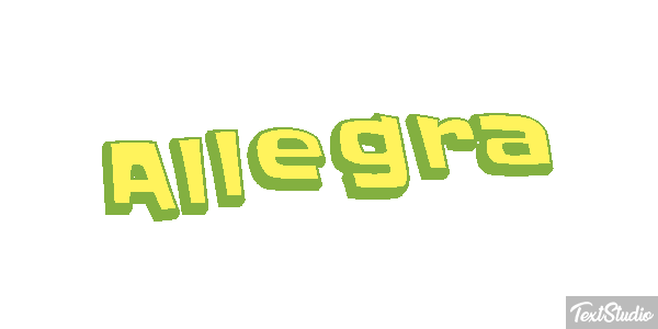 Allegra Effetto testo