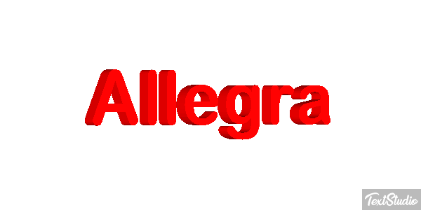 Allegra Effetto testo