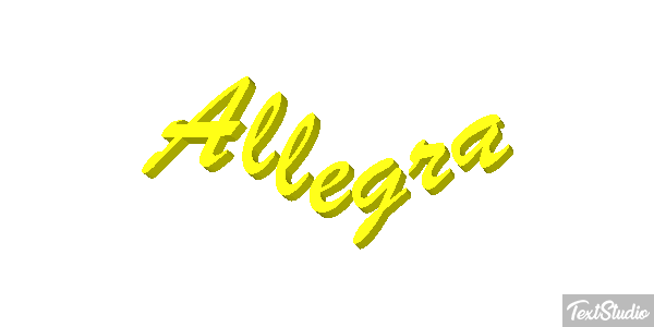 Allegra Effetto testo