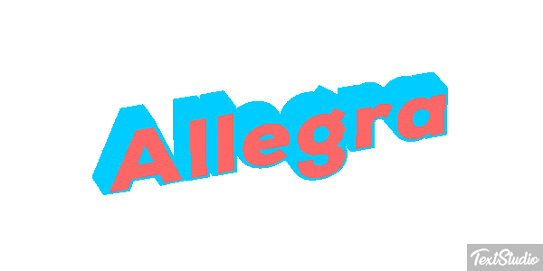 Allegra Effetto testo