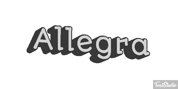 Allegra Effetto testo