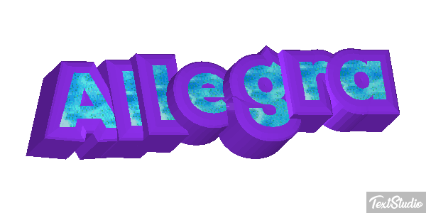 Allegra Effetto testo