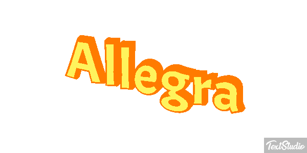 Allegra Effetto testo
