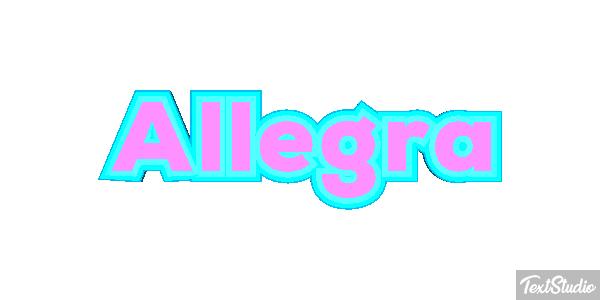 Allegra Effetto testo