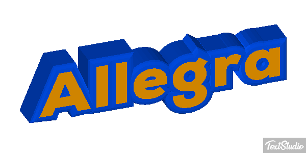 Allegra Effetto testo