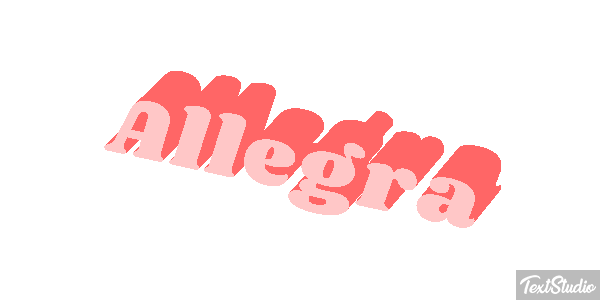 Allegra Effetto testo
