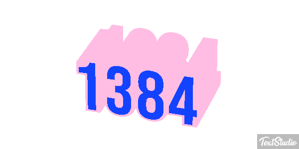 1384 Text effect