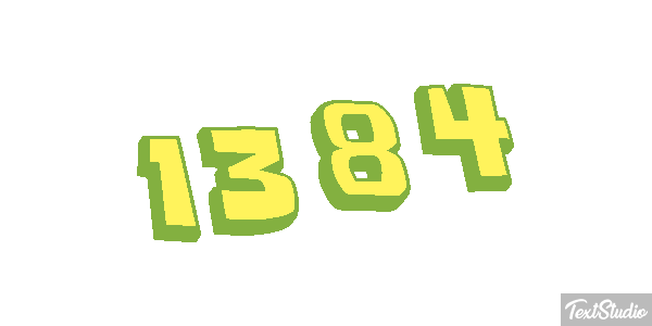 1384 Text effect