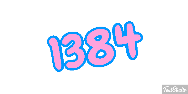1384 Text effect