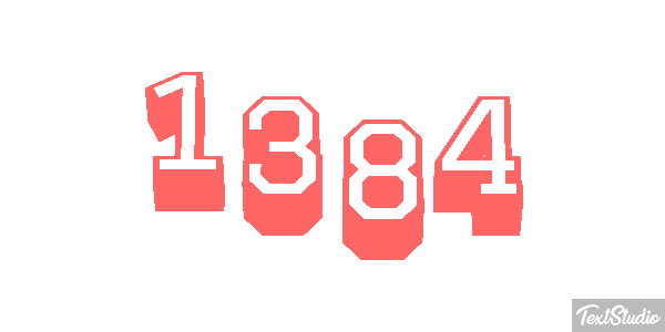 1384 Text effect