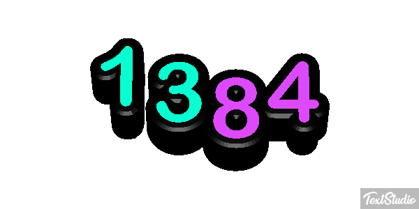 1384 Text effect