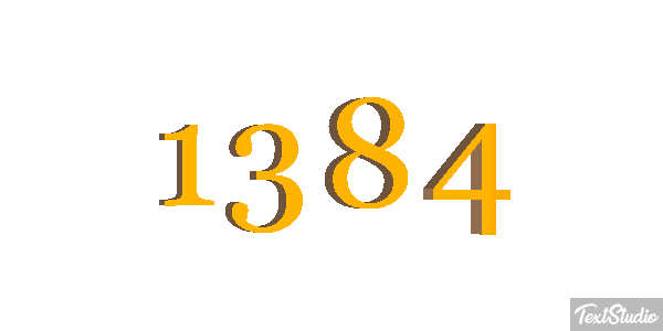 1384 Text effect