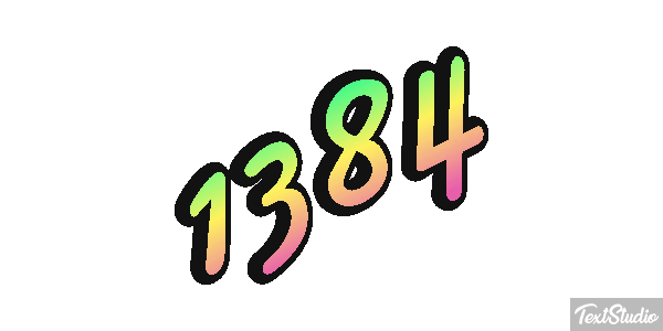 1384 Text effect