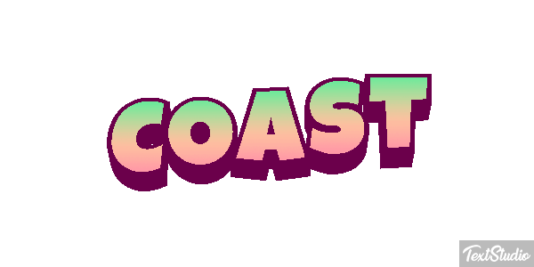 Coast Tekst effect