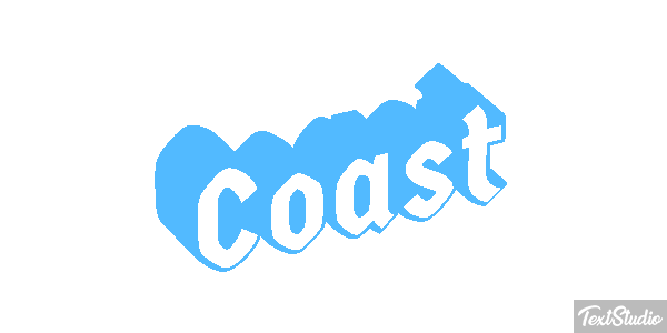 Coast Tekst effect