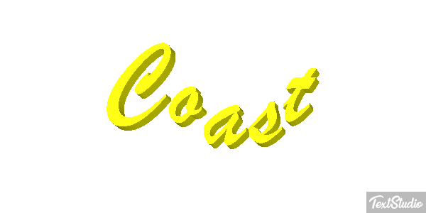 Coast Tekst effect