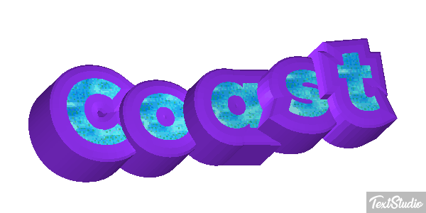 Coast Tekst effect