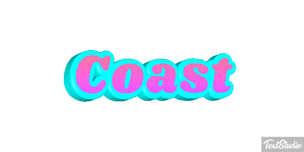 Coast Tekst effect