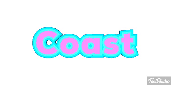 Coast Tekst effect