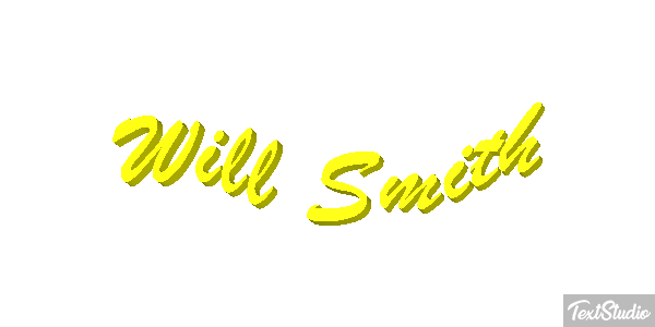 Will Smith Efecto de texto