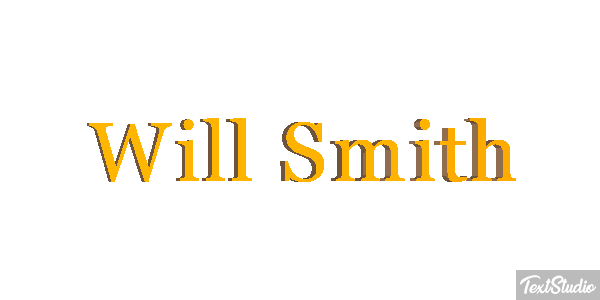 Will Smith Efecto de texto