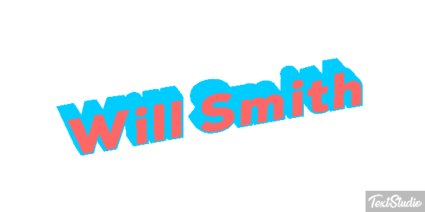 Will Smith Efecto de texto