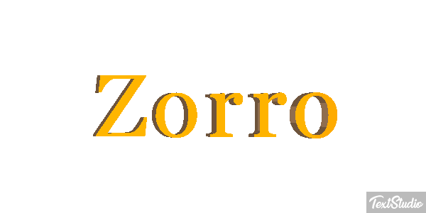 Zorro テキスト効果