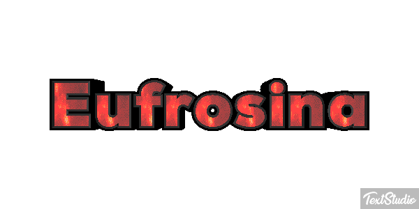 Eufrosina Text effect